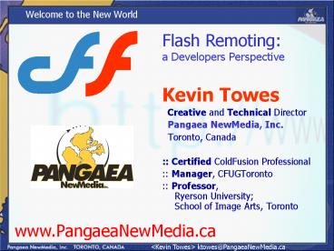 Welcome to the New World