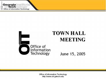 TOWN HALL MEETING
