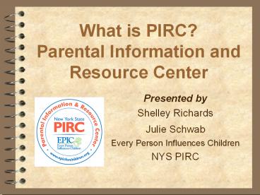 What is PIRC Parental Information and Resource Center