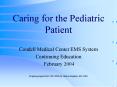 Caring for the Pediatric Patient PowerPoint PPT Presentation