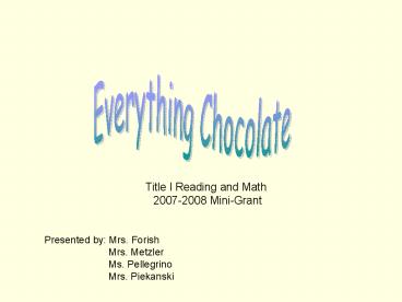 Title I Reading and Math