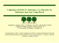 Validation of DSMIV Substance Use Disorder by Substance and Age Using Rasch PowerPoint PPT Presentation