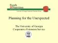 Planning for the Unexpected PowerPoint PPT Presentation
