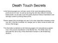Death Touch Secrets PowerPoint PPT Presentation