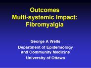 Outcomes Multisystemic Impact: Fibromyalgia