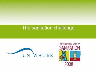 Progress on Drinking Water and Sanitation: special focus o