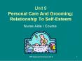 Unit 9 Personal Care And Grooming: Relationship To SelfEsteem PowerPoint PPT Presentation