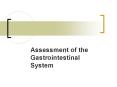 Assessment of the Gastrointestinal System PowerPoint PPT Presentation