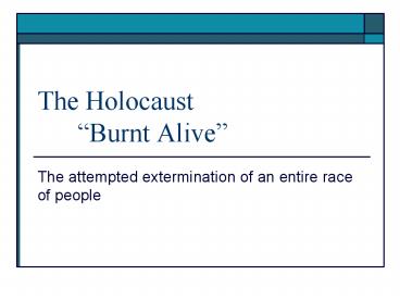 The Holocaust 