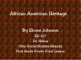 African American Heritage PowerPoint PPT Presentation