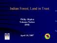 Indian Forest Land in Trust PowerPoint PPT Presentation