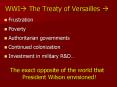 WWI The Treaty of Versailles PowerPoint PPT Presentation