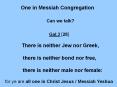 One in Messiah Congregation PowerPoint PPT Presentation