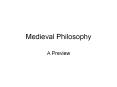 Medieval Philosophy PowerPoint PPT Presentation