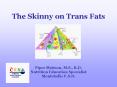 The Skinny on Trans Fats PowerPoint PPT Presentation