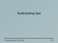 Eye tracking tips Alex Poole PowerPoint PPT Presentation