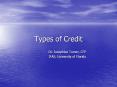 Types of Credit