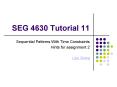 SEG 4630 Tutorial 11 PowerPoint PPT Presentation