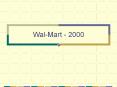 WalMart 2000 PowerPoint PPT Presentation