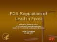FDA Regulation of Lead in Food PowerPoint PPT Presentation