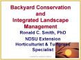 Backyard Conservation and Integrated Landscape Management PowerPoint PPT Presentation