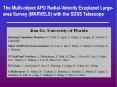 The Multi-object APO Radial-Velocity Exoplanet Large-area Survey (MARVELS) with the SDSS Telescope PowerPoint PPT Presentation