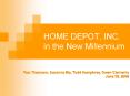 HOME DEPOT, INC. in the New Millennium PowerPoint PPT Presentation