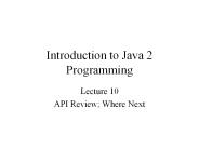 Introduction to Java 2 Programming