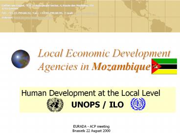 EURADA ACP meeting Brussels 22 August 2000