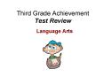 Third Grade Achievement Test Review PowerPoint PPT Presentation