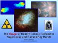 The Danger of Deadly Cosmic Explosions Supernovae and Gamma Ray Bursts PowerPoint PPT Presentation