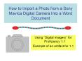 How to Import a Photo from a Sony Mavica Digital Camera Into a Word Document PowerPoint PPT Presentation