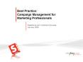 Best Practice: Campaign Management for Marketing Professionals PowerPoint PPT Presentation