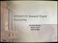 ECE4112 Smart Card Security PowerPoint PPT Presentation