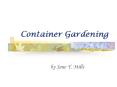 Container Gardening PowerPoint PPT Presentation