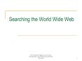 Searching the World Wide Web PowerPoint PPT Presentation
