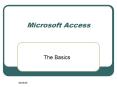 Microsoft Access PowerPoint PPT Presentation