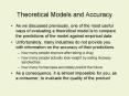Theoretical Models and Accuracy PowerPoint PPT Presentation
