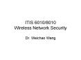 ITIS 60108010 Wireless Network Security PowerPoint PPT Presentation