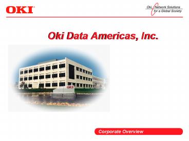 Oki Data Americas, Inc.