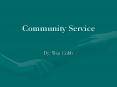 Community Service PowerPoint PPT Presentation