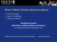Simon. Where Thinkers Become Leaders PowerPoint PPT Presentation