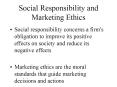 Social Responsibility and Marketing Ethics PowerPoint PPT Presentation