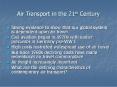 Air Transport in the 21st Century PowerPoint PPT Presentation