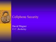 Cellphone Security