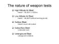 The nature of weapon tests PowerPoint PPT Presentation