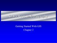 GISs Roots in Cartography