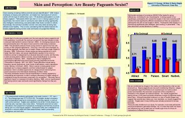 Skin and Perception: Are Beauty Pageants Sexist