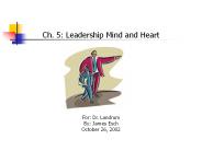Ch. 5: Leadership Mind and Heart