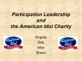 Participation Leadership and the American Idol Charity PowerPoint PPT Presentation